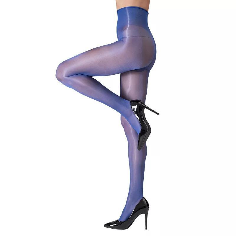 LECHERY® Lustrous Silky Shiny 40 Denier 1 Pair of Pantyhose, Women's, Size: Large-XL, Blue Product Image