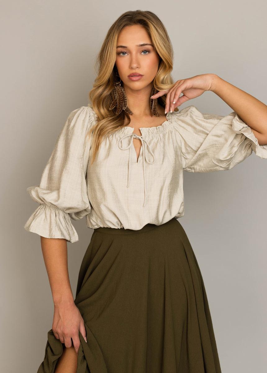 Sen Skirt in Olive Female Product Image