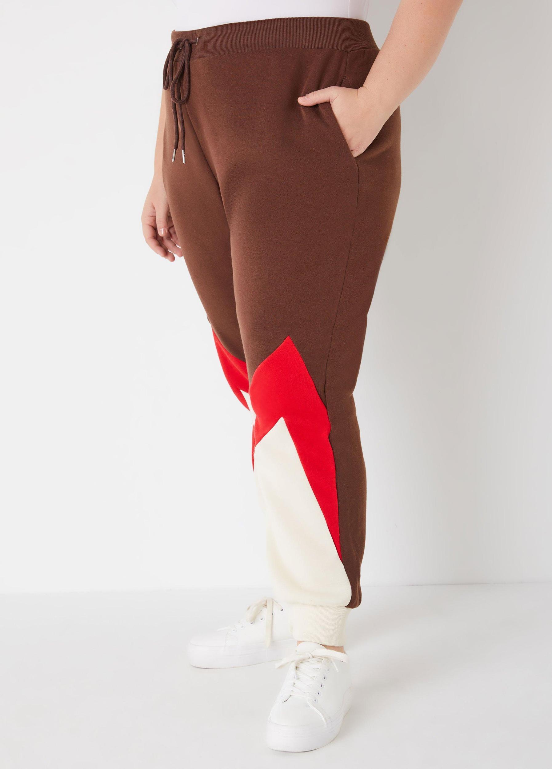 Colorblock Fleece Joggers Product Image