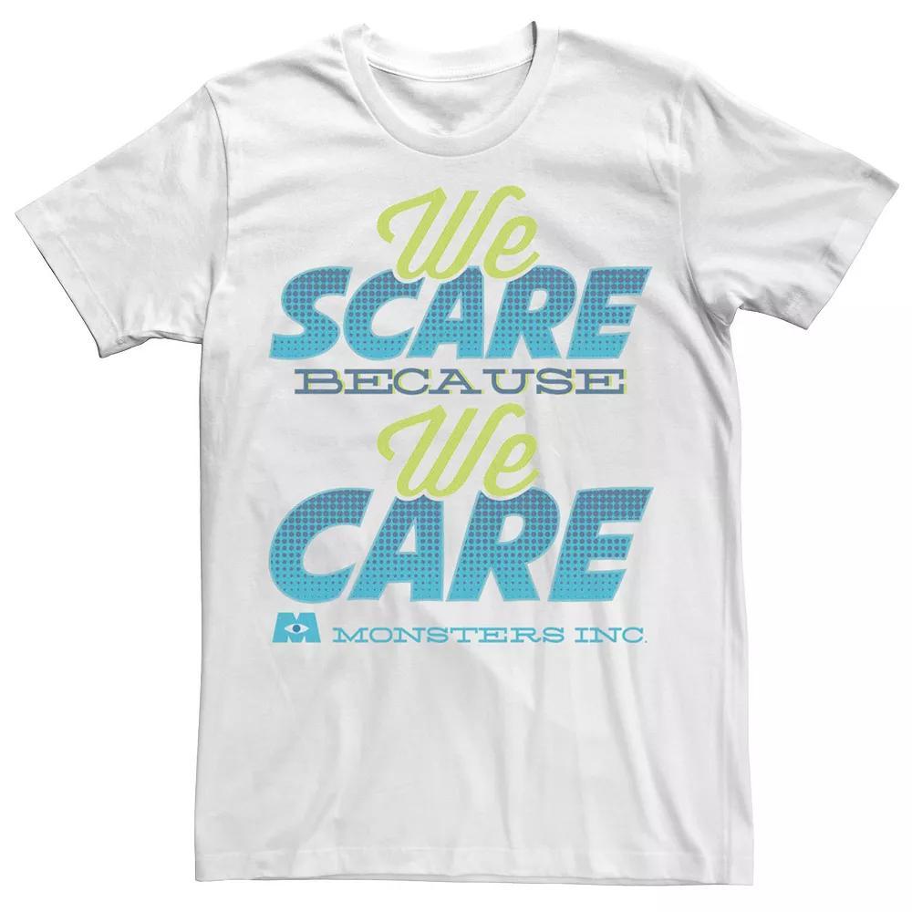 Disney / Pixar's Monsters University Men's Scaring Is Caring Tee, Size: Small, White Product Image