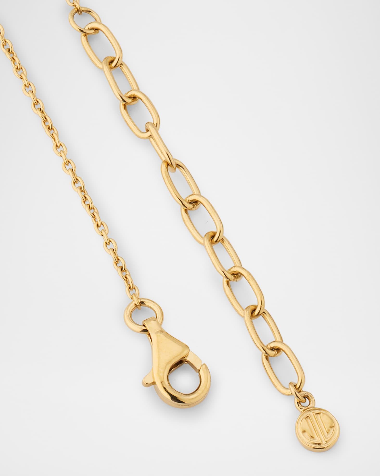 Three Station Rectangle Dash Necklace Product Image