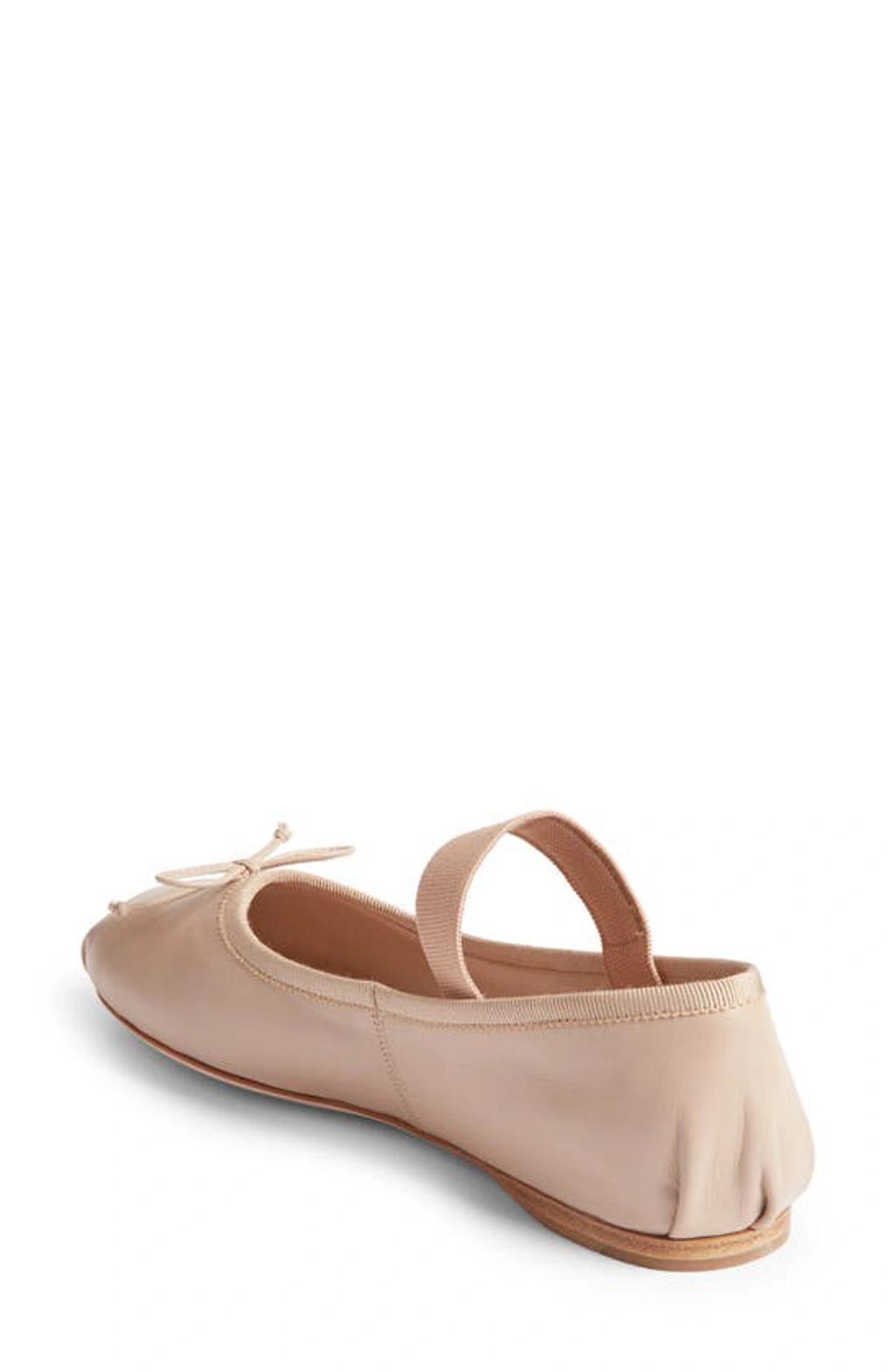 Leather Ballerina Flats Product Image