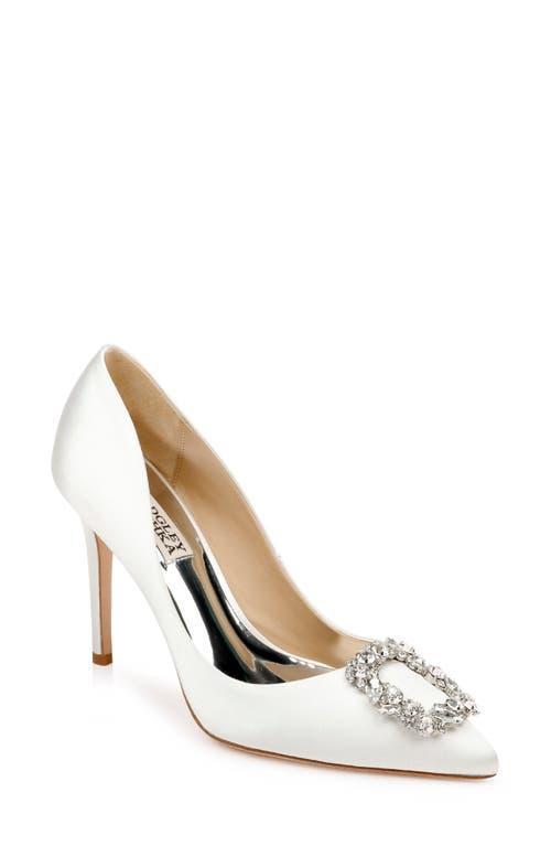 Cher Satin Buckle Cocktail High-Heel Pumps Product Image