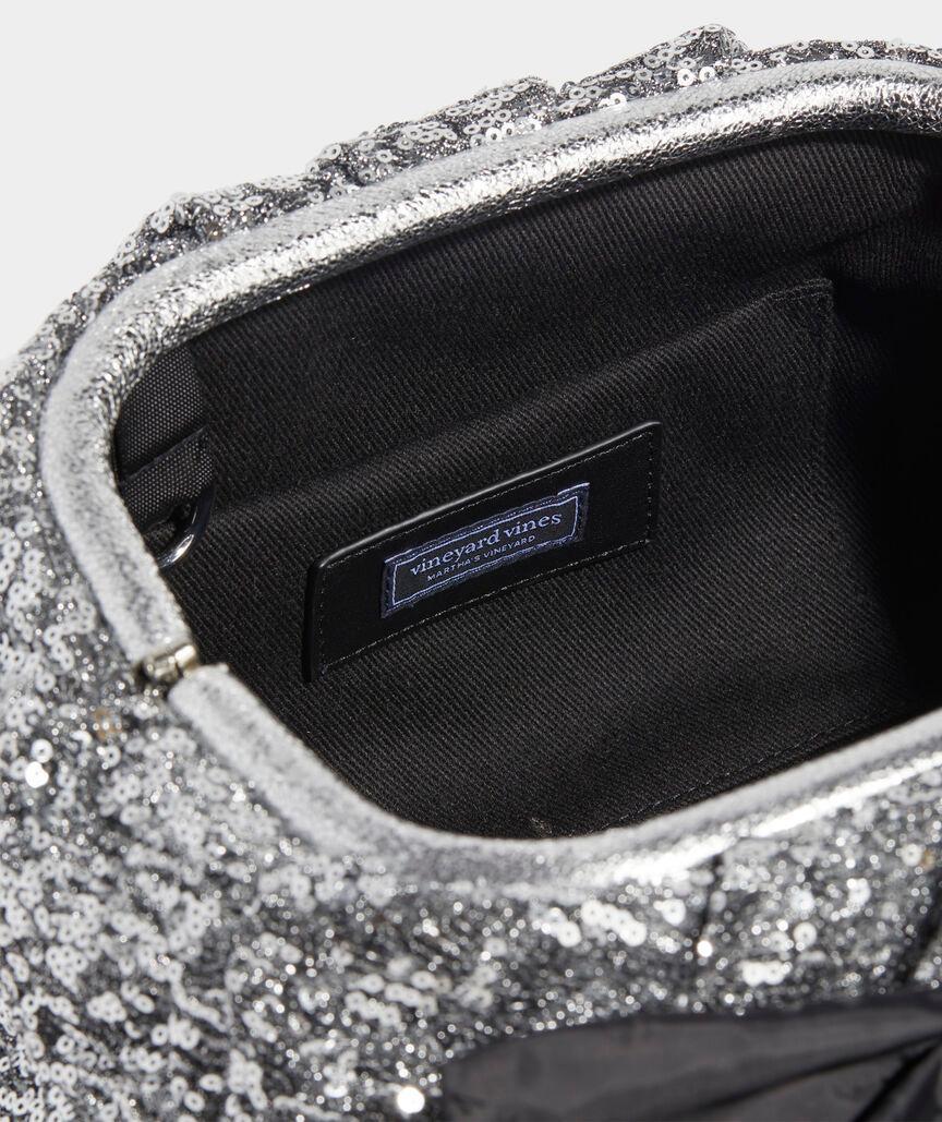 Sequin Metallic Clutch Product Image