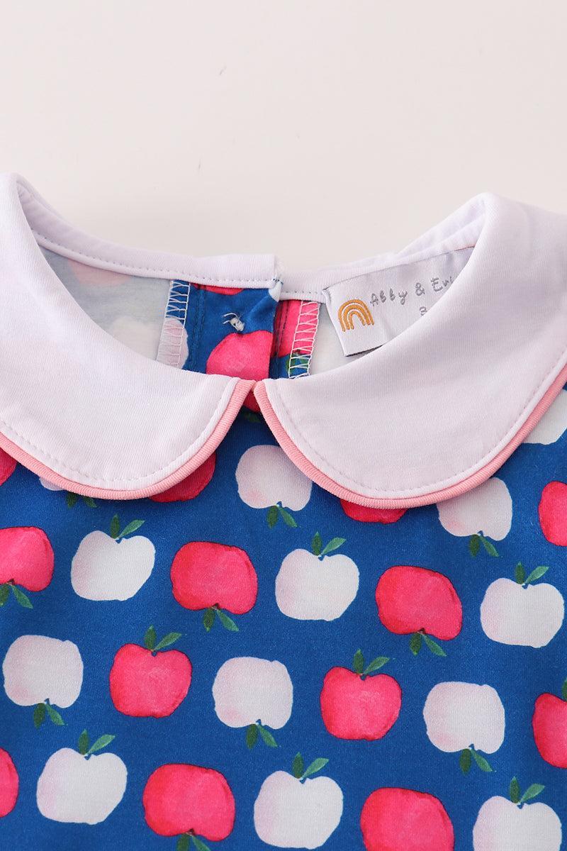 Apple print pocket dress Product Image