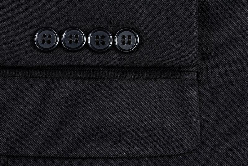 Black 2 Piece Tuxedo Shawl Lapel Slim Fit Product Image