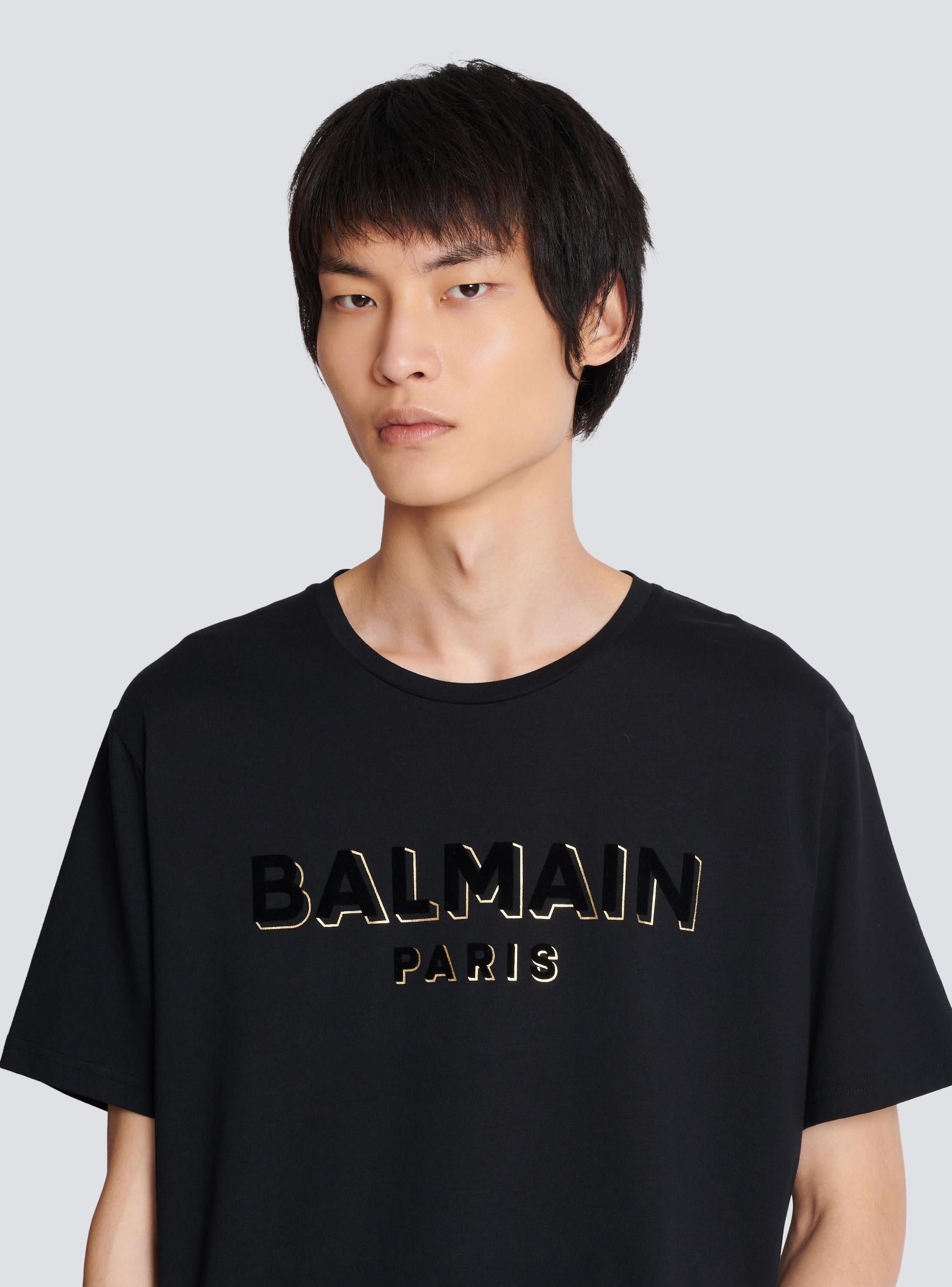 Metallic flocked Balmain T-shirt Product Image