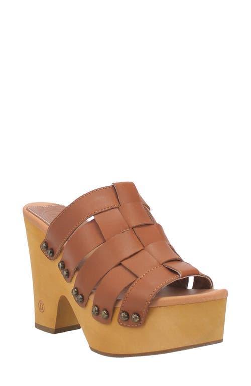 Dingo Dagwood Women's Leather Platform Sandals, Size: 11, Orange Product Image