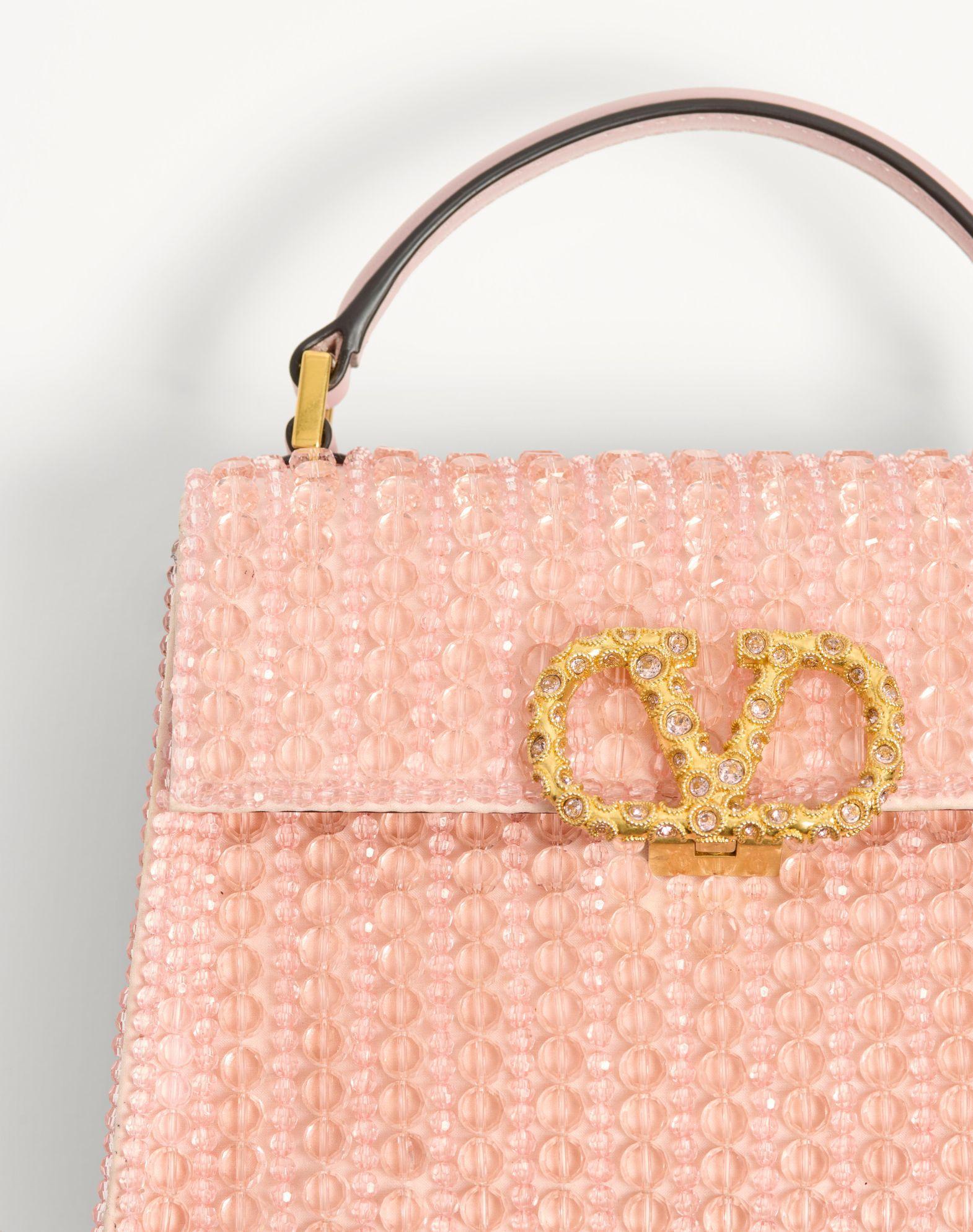 Valentino Garavani Vsling Mini Embroidered Handbag With Jewel Logo Product Image