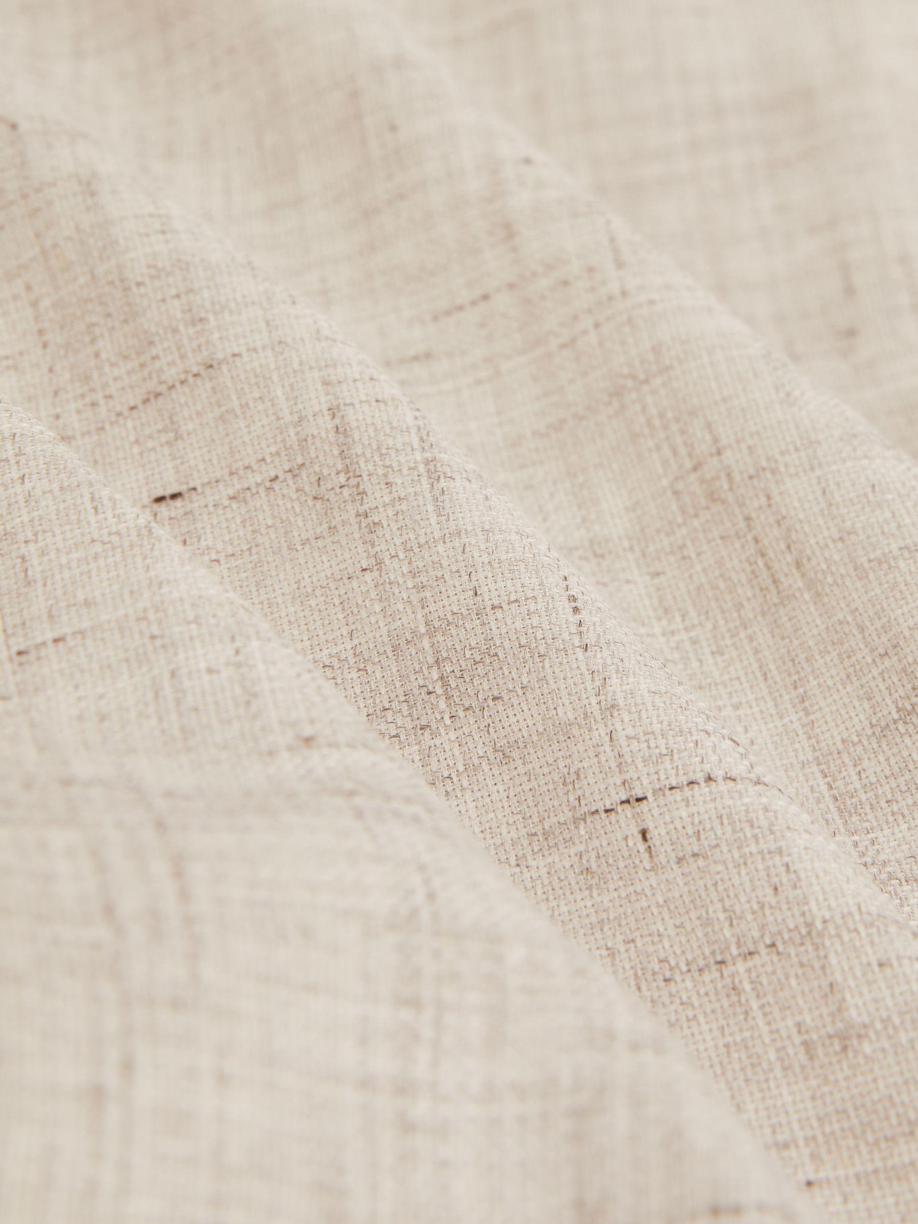 Slim-Fit Pinstripe Suit Trousers in Oatmeal/White Product Image