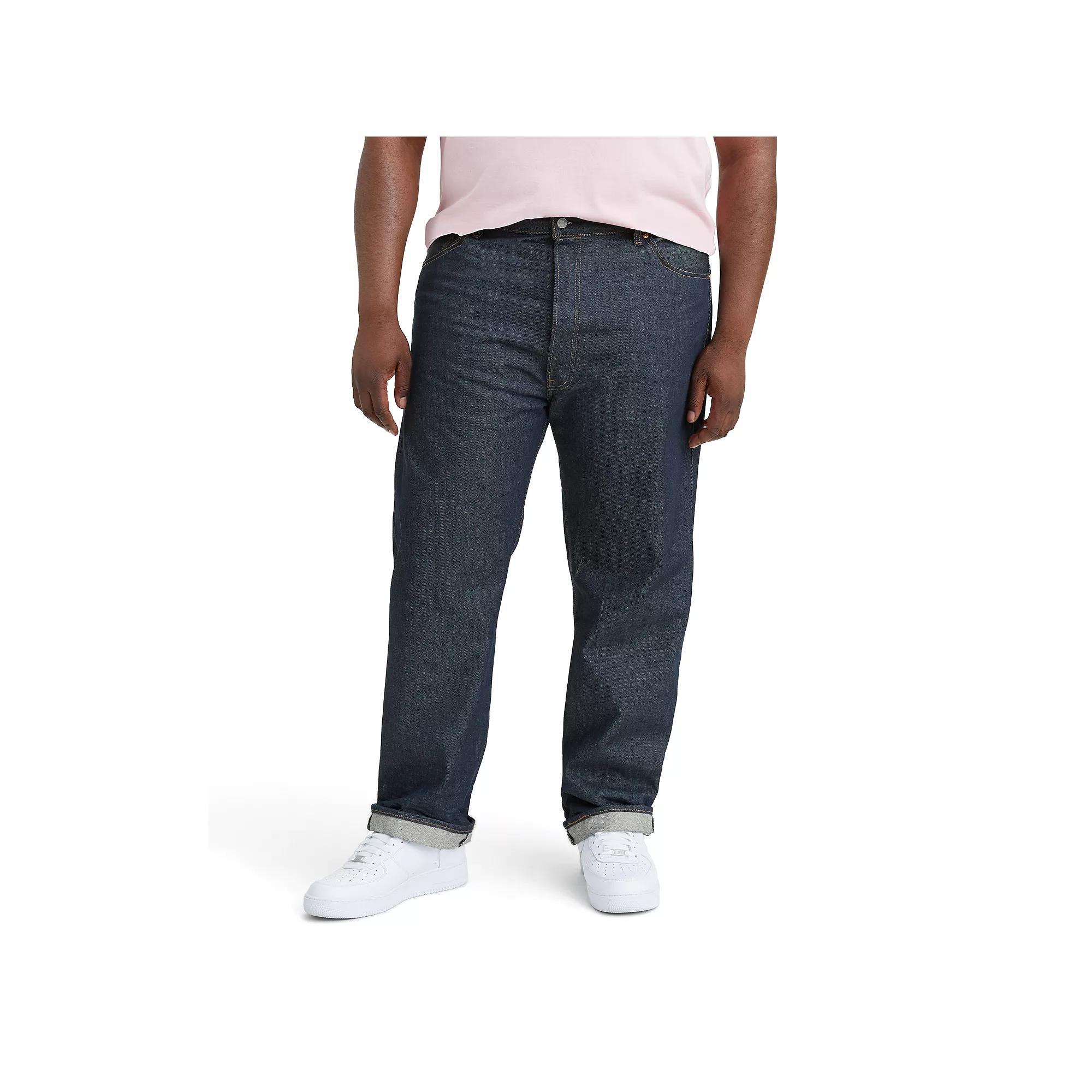 Big & Tall Levi's® 501® Original Shrink-To-Fit™ Jeans, Men's, Size: 48X29, Rigid Blue Product Image