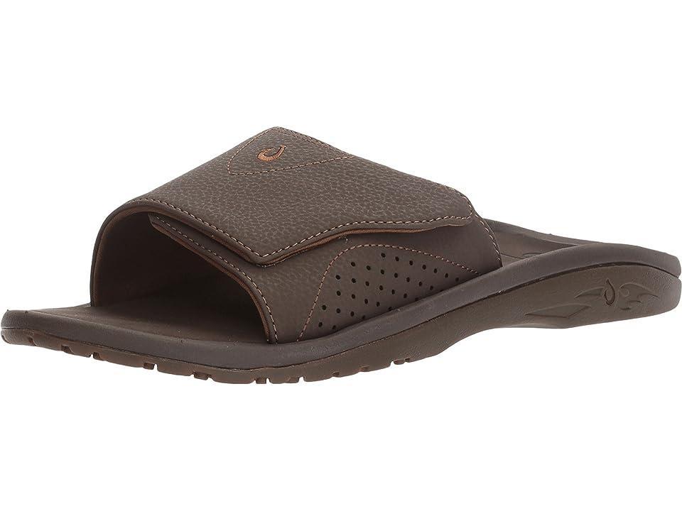 OluKai Nalu Slide (Dark Java/Dark Java) Men's Slide Shoes Product Image