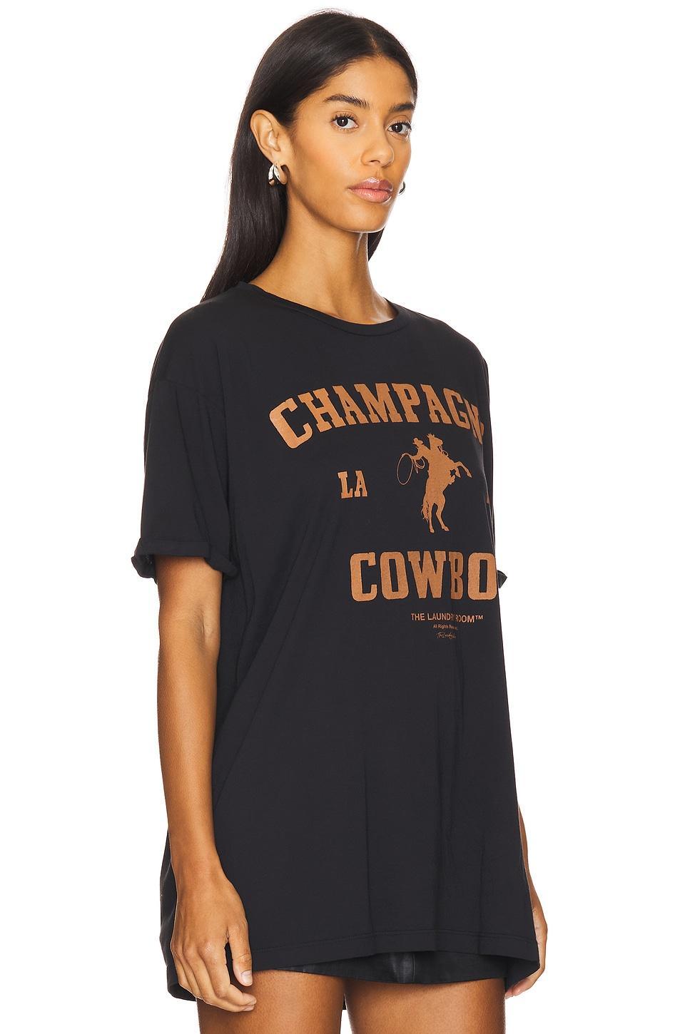 Champagne Cowboy Oversized Tee Product Image