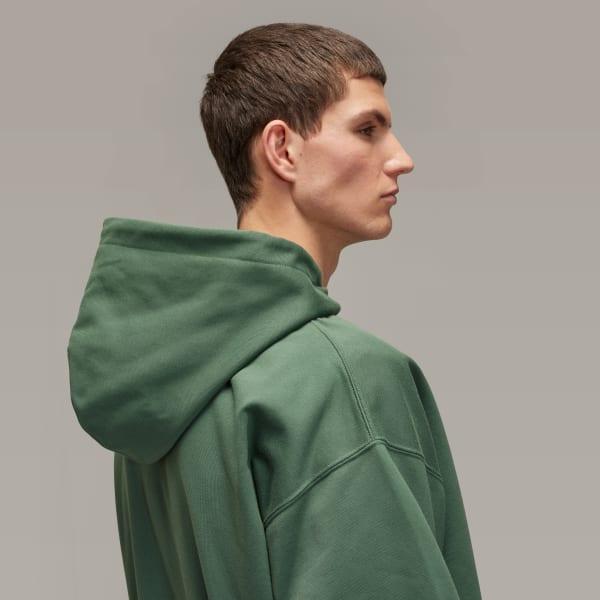 adidas Y-3 French Terry Zip Hoodie Green Oxide XS Mens Product Image