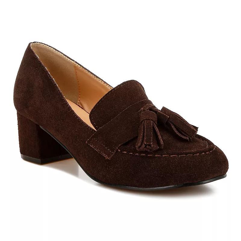 Rag & Co Aloha Women's Suede Loafers, Size: 10, Brown Product Image