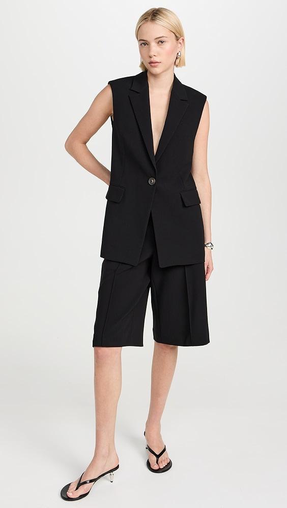 Vince Low Rise Pintuck Shorts | Shopbop Product Image