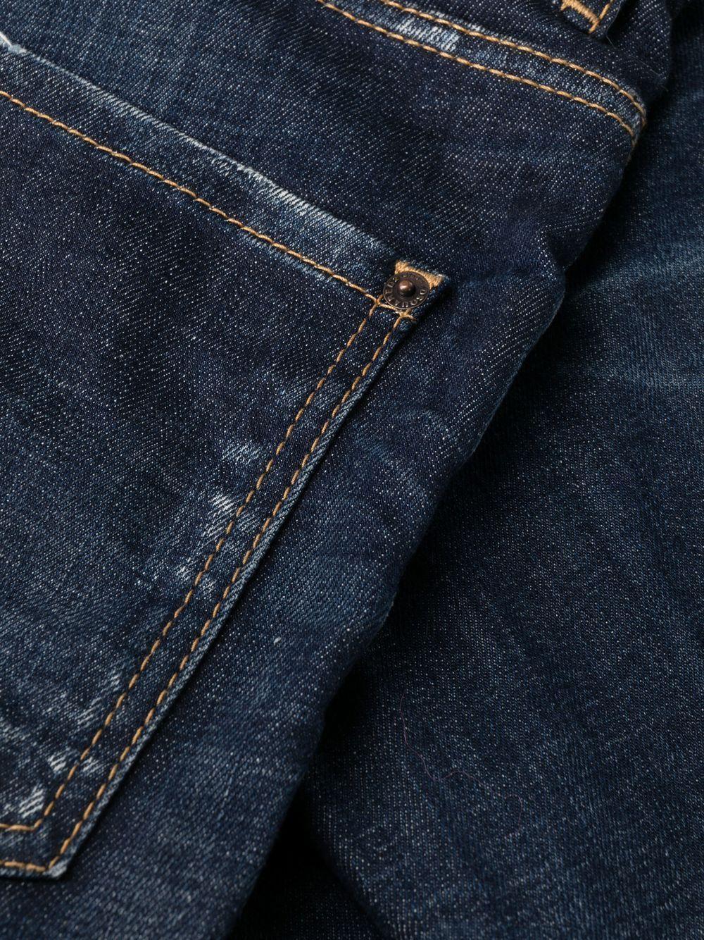 bleach-effect skinny jeans Product Image