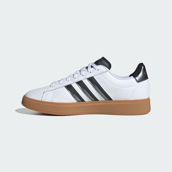 adidas Grand Court Cloudfoam Women's Lifestyle Tennis Shoes, Size: 9.5, Clear Pink Black Product Image