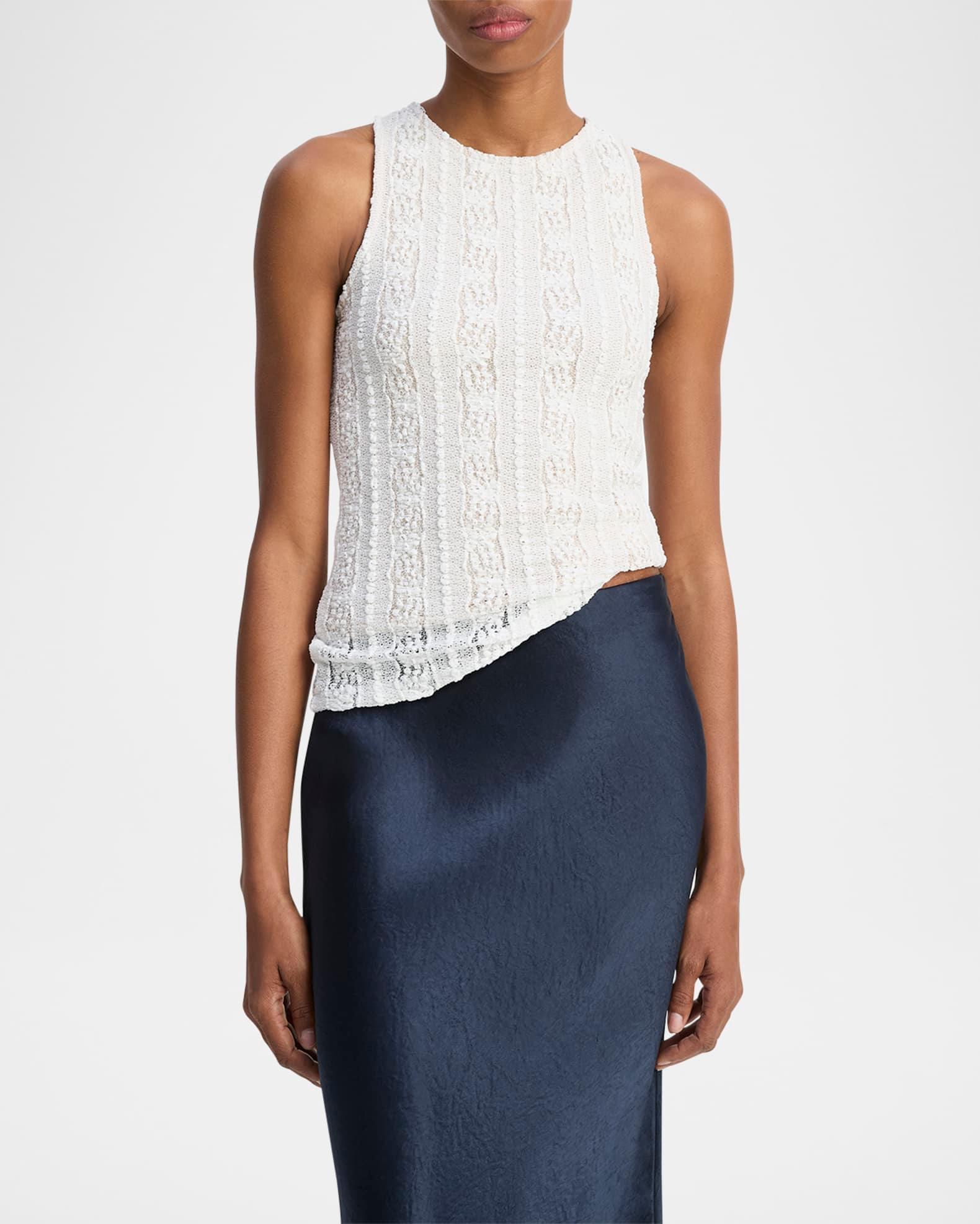 High-Neck Textured Shell Product Image