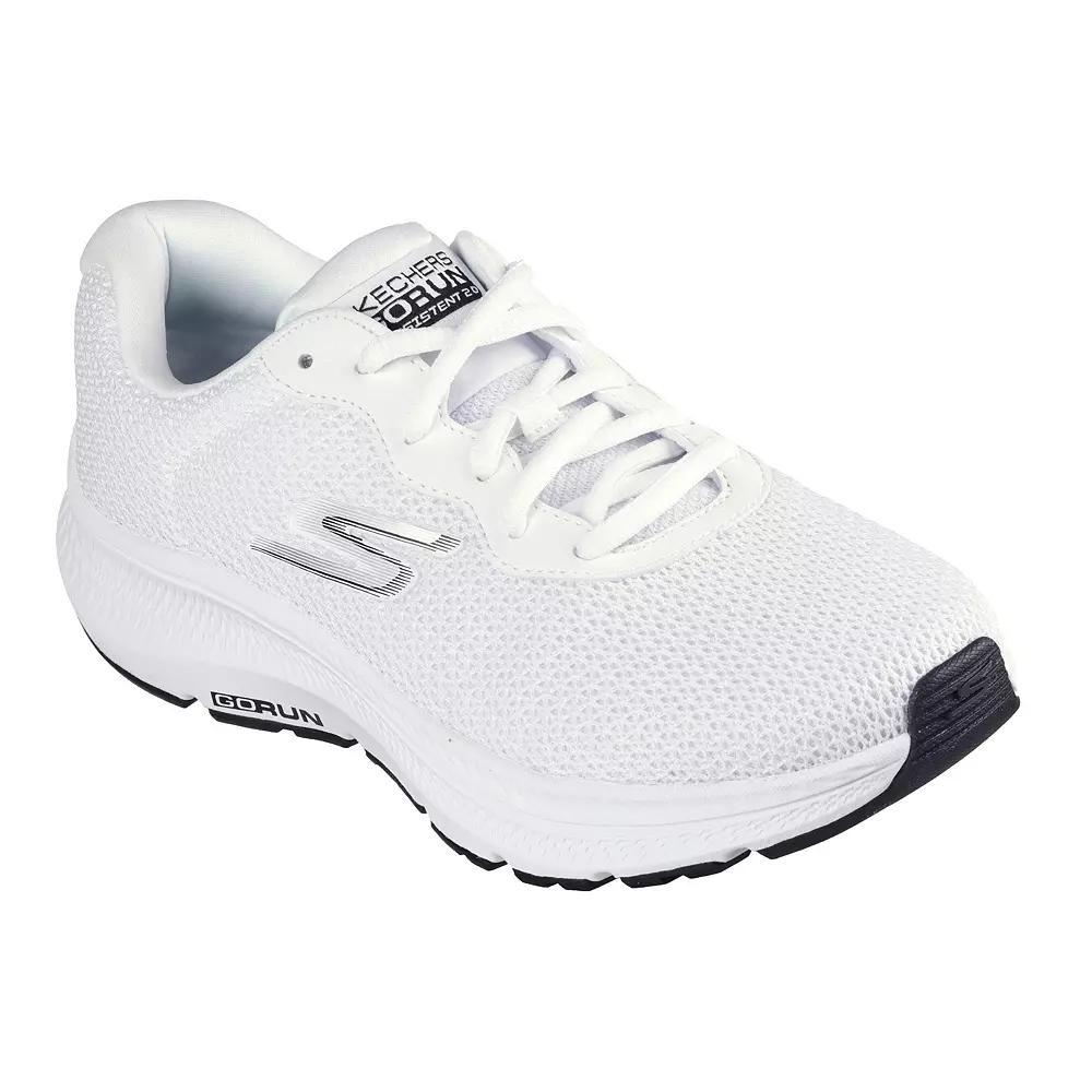Skechers GO RUN Consistent™ 2.0 Engaged Women's Athletic Shoes, Size: 8, White Black Product Image