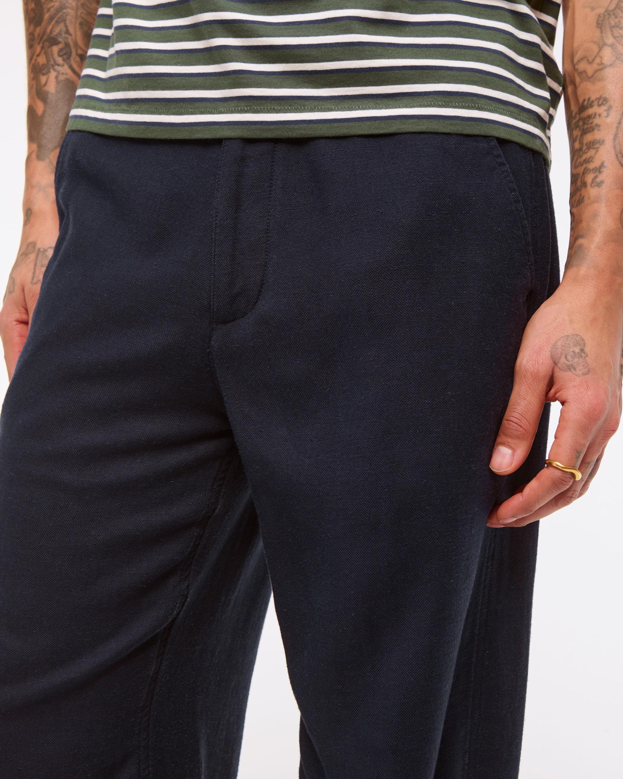 Baggy Tailored Linen-Blend Trouser Product Image