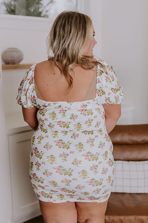 Divine Love Ruched Dress Curves Product Image