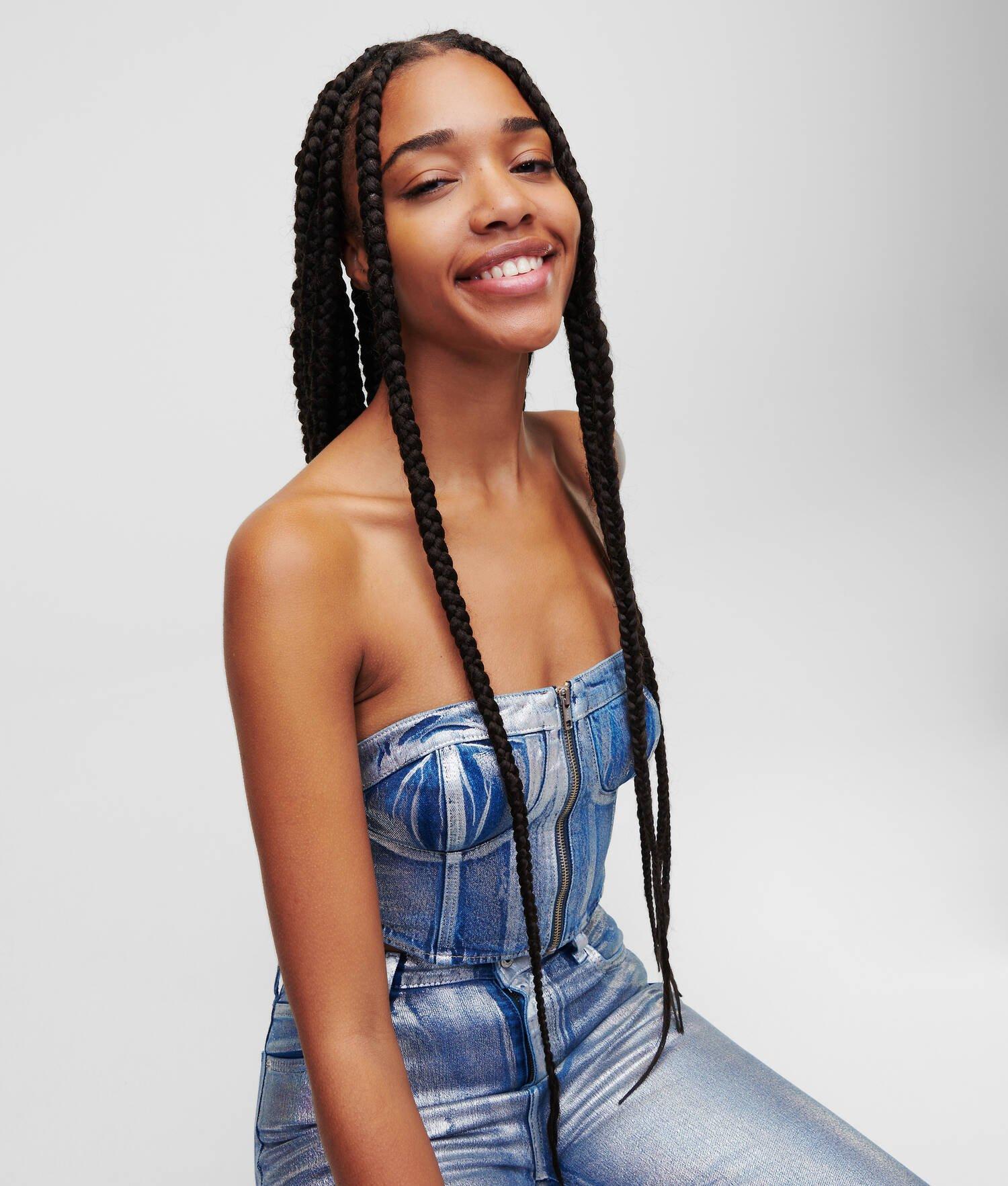 KLJ DENIM BUSTIER Product Image