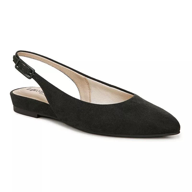 LifeStride Percy Women's Slingback Flats, Size: 5.5, Green Tartan Product Image