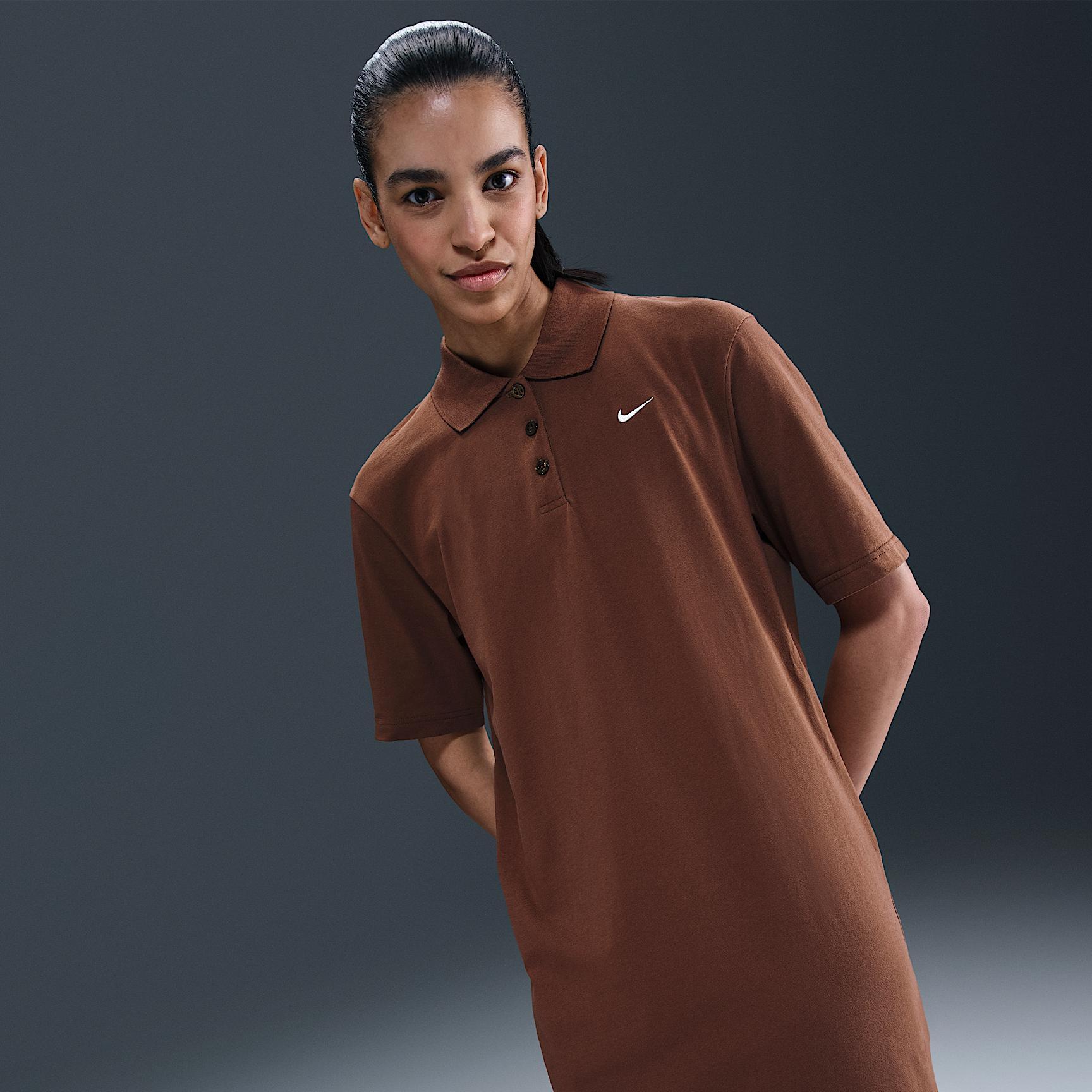 Nike Sportswear Essential Women's Short-Sleeve Polo Dress Product Image