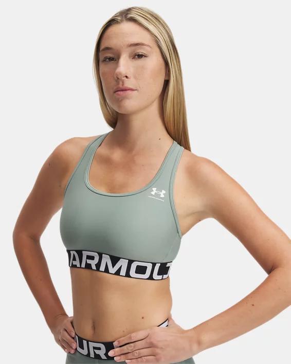 HeatGear Armour Mid Branded Womens Sports Bra Product Image