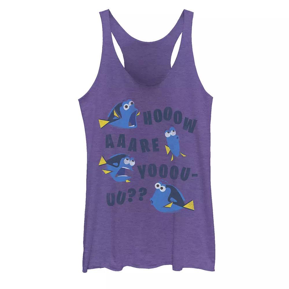 Disney's Mickey And Friends Mickey Floral Outline Juniors' Racerback Graphic Tank Top, Girl's, Size: XS, Black Grey Product Image