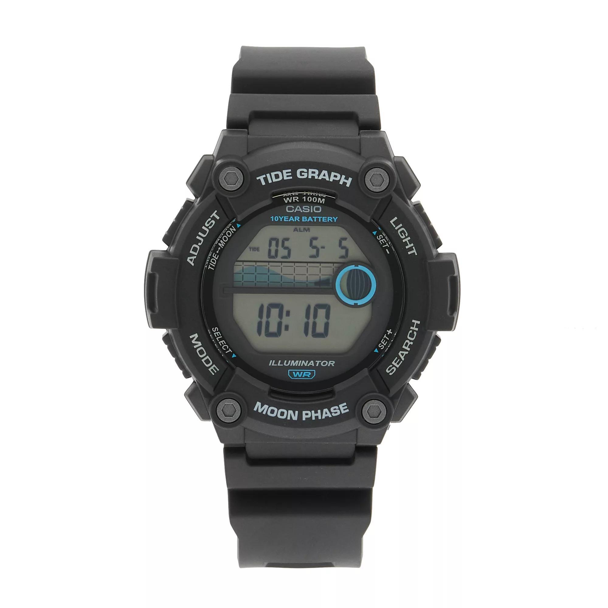 Casio Men's Digital Chronograph Watch - WS1300H-1AV, Size: Large, Black Product Image