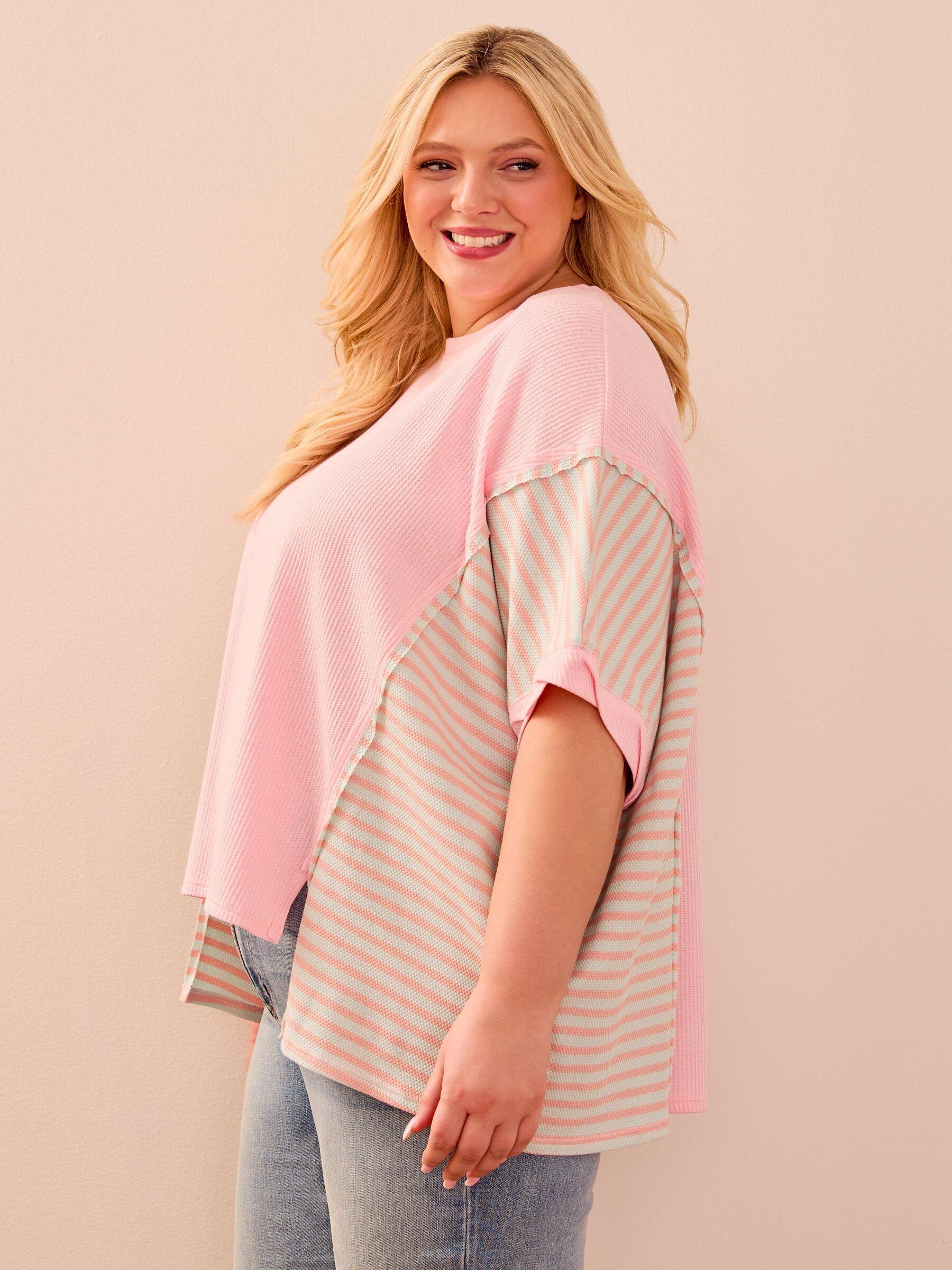 Charlie Oversized Pieced Thermal Top Product Image