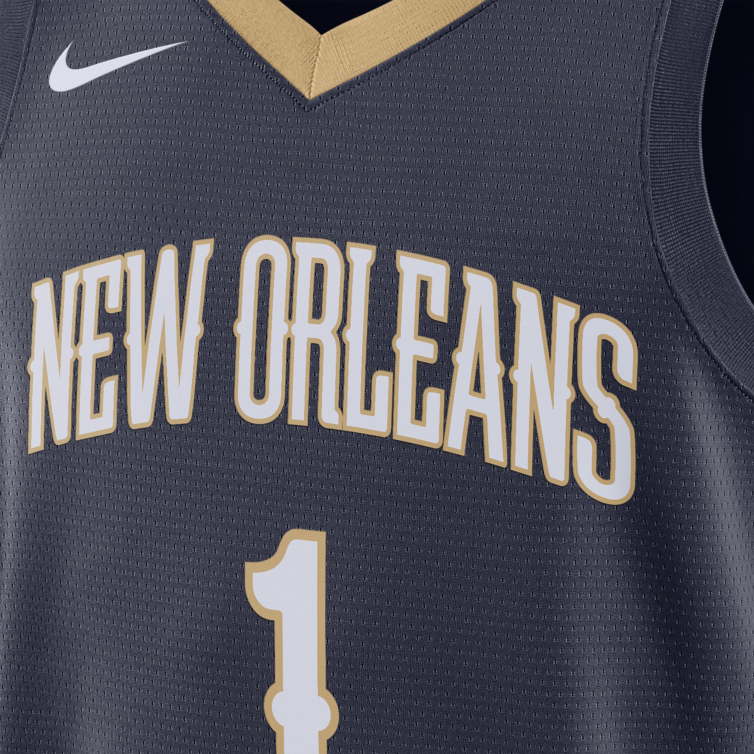 Unisex Nike C.J. McCollum Navy New Orleans Pelicans Swingman Jersey - Icon Edition, Adult Unisex, Size: XL, Blue Product Image