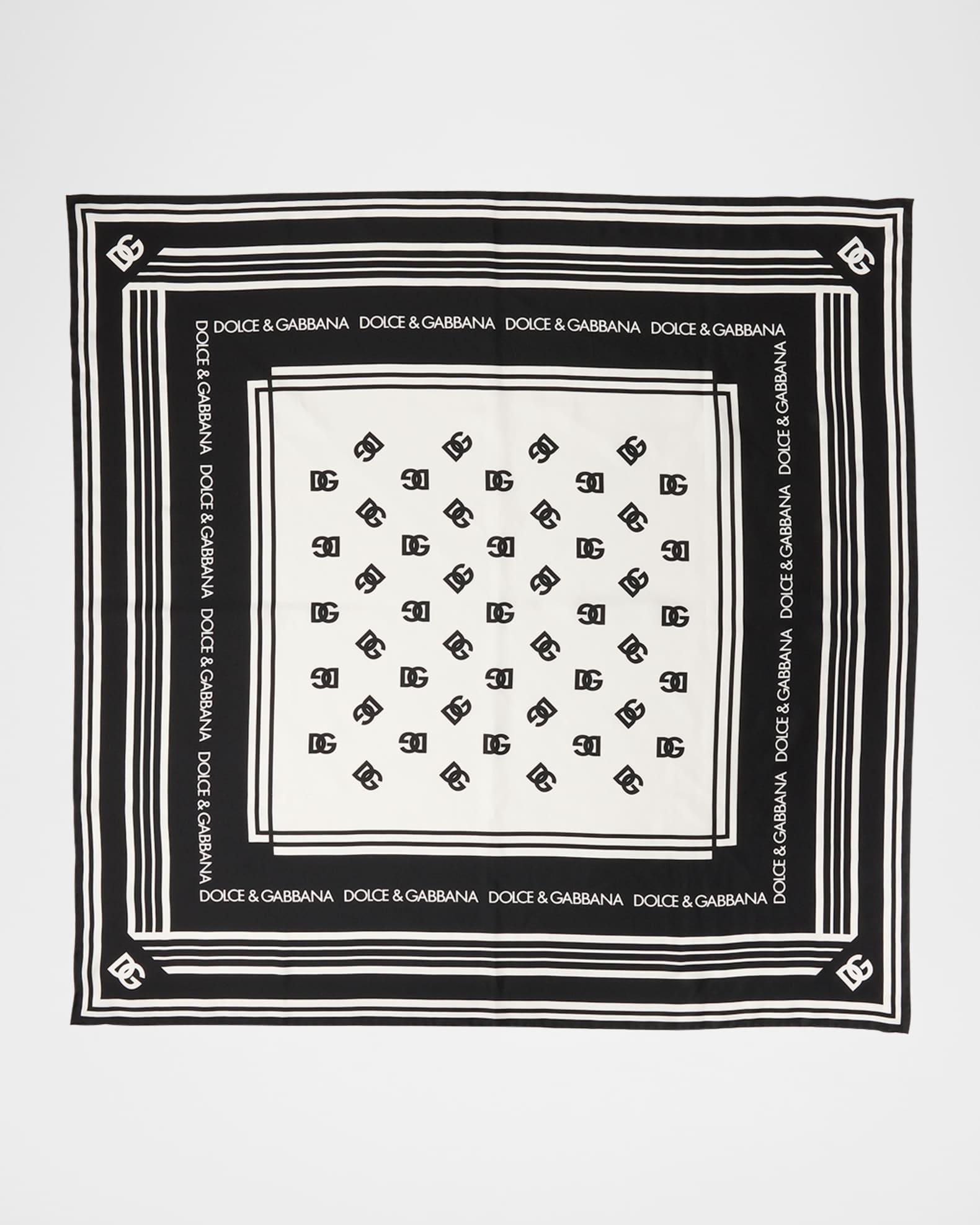 DG Monogram Silk Twill Square Scarf Product Image