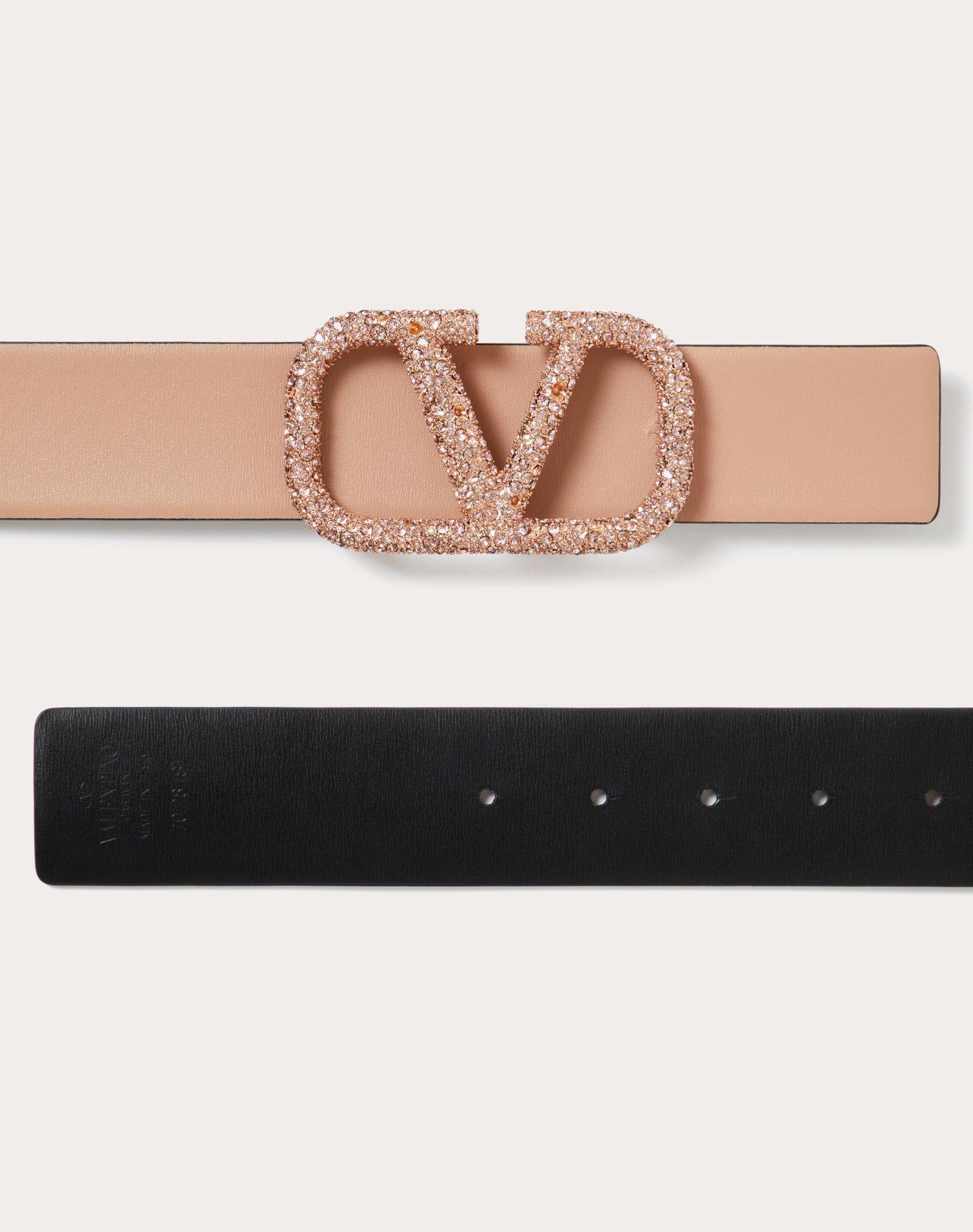 Vlogo Signature Reversible Shiny Calfskin Belt 40Mm Product Image