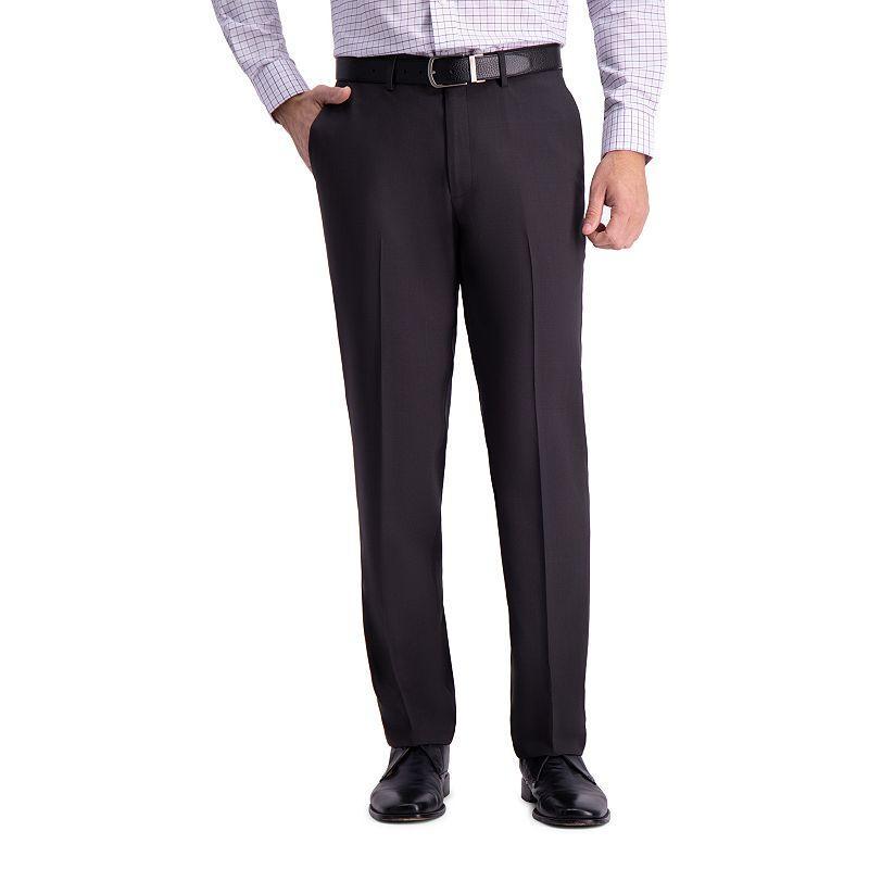 Mens Haggar Premium Comfort Straight-Fit Flat-Front Dress Pants Product Image