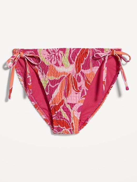 Mid-Rise String Bikini Swim Bottoms Product Image