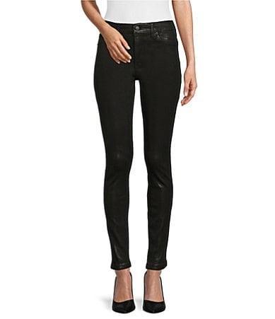 Womens Good Legs High-Rise Coated Skinny Jeans Product Image