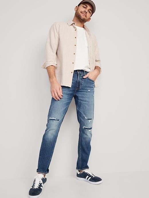 Slim Built-In Flex Ripped Jeans Product Image