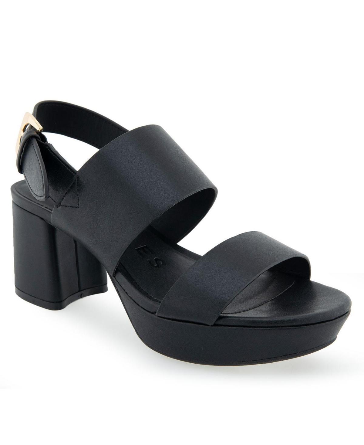 Aerosoles Camilia Womens Platform Sandals Silver Grey Product Image
