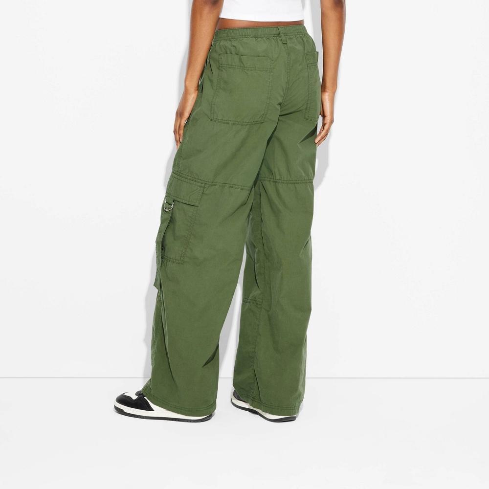 Women's Mid-Rise Wide Leg Cargo Pants - Wild Fable™ Product Image