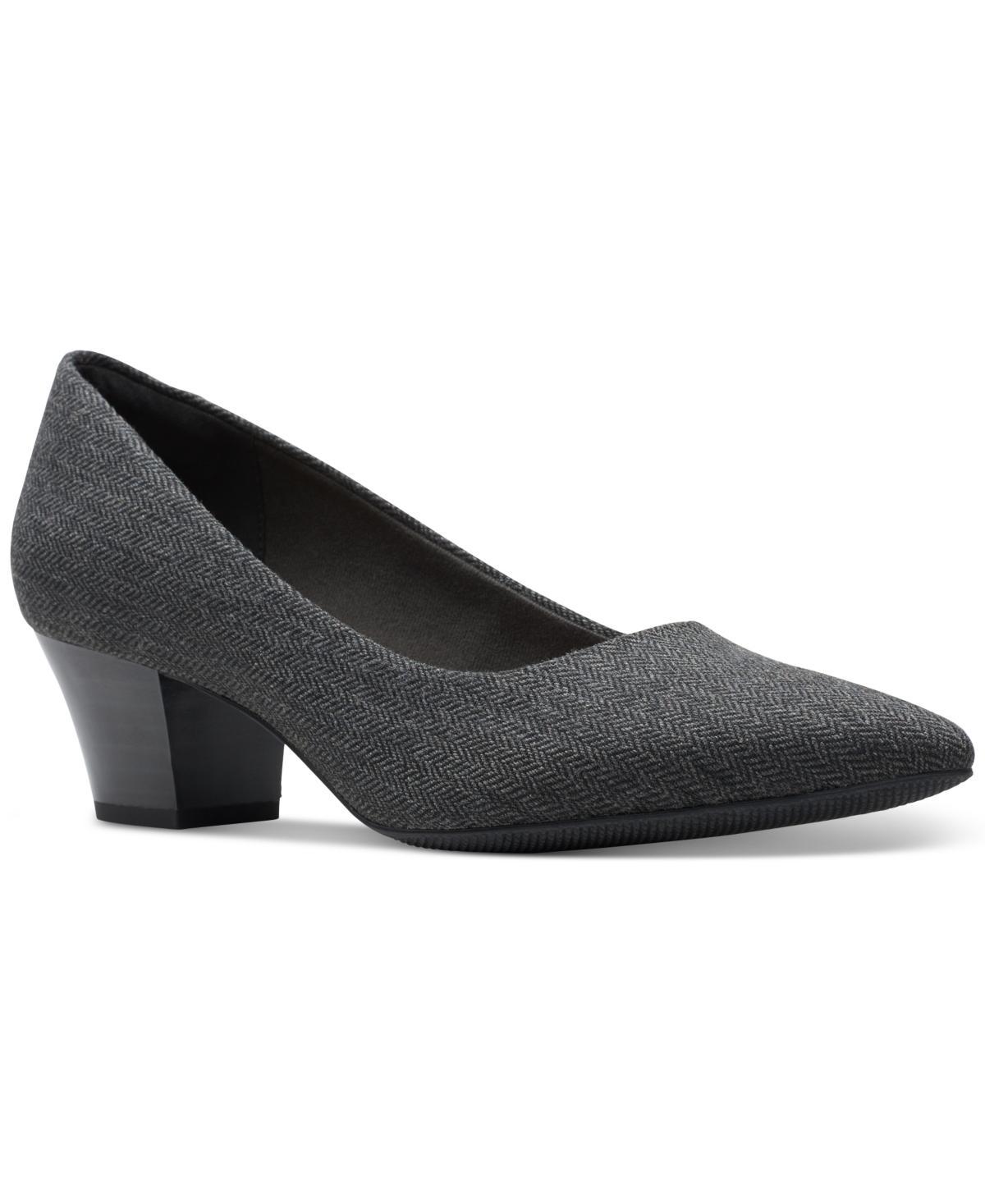 Clarks® Teresa Step Women's Leather Pumps, Size: 7, Black Product Image