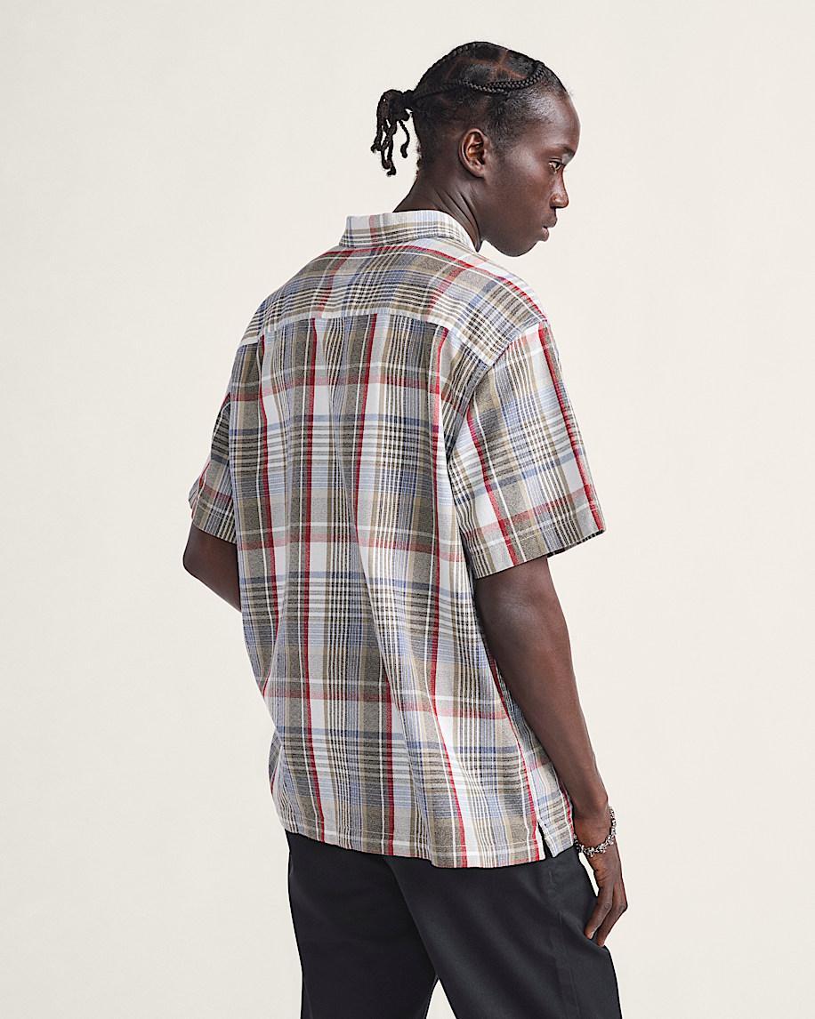 Premium Button Up Shirt in Egret White / Elm Green| Vans US Product Image