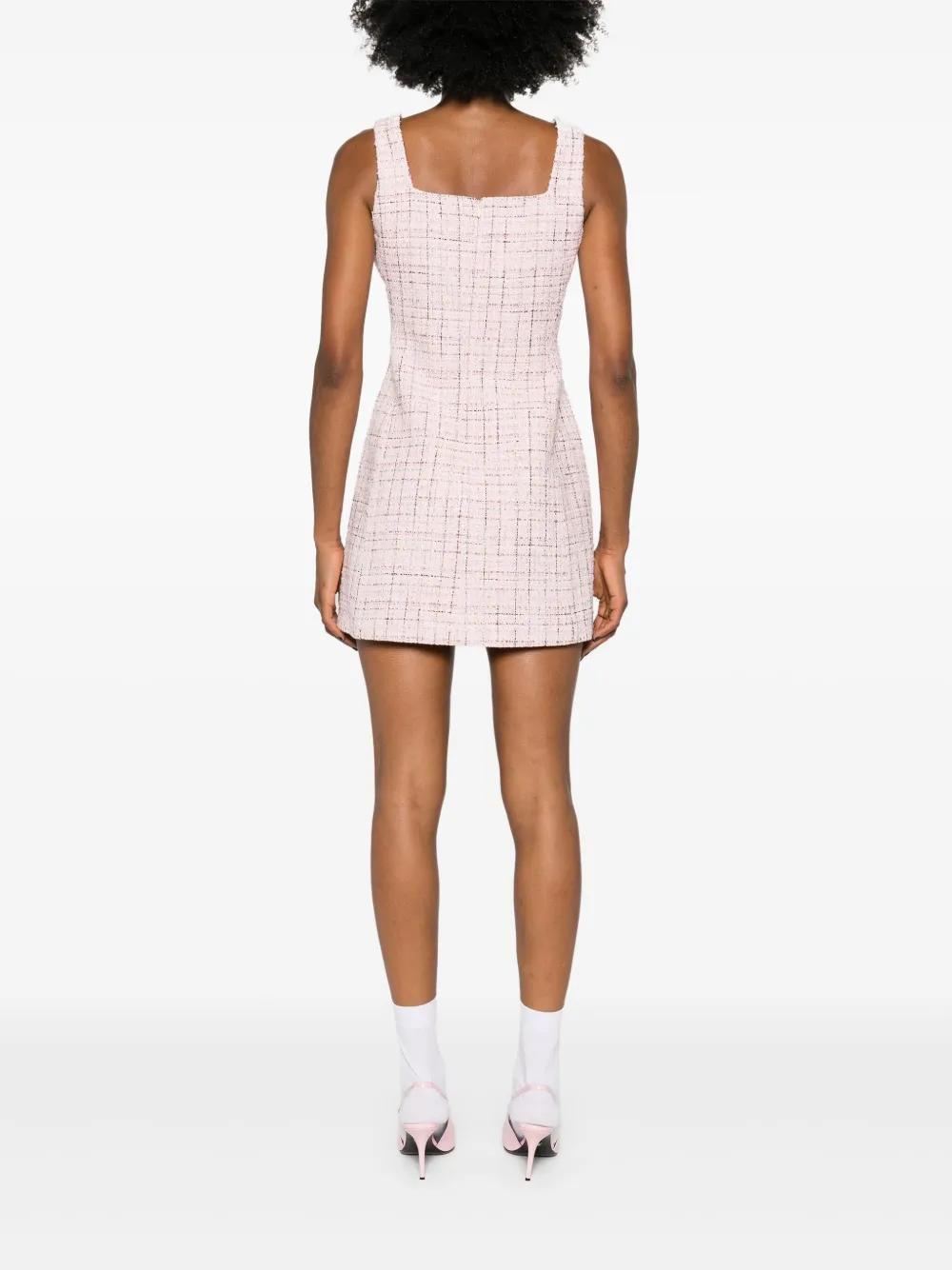 sleeveless tweed mini dress Product Image