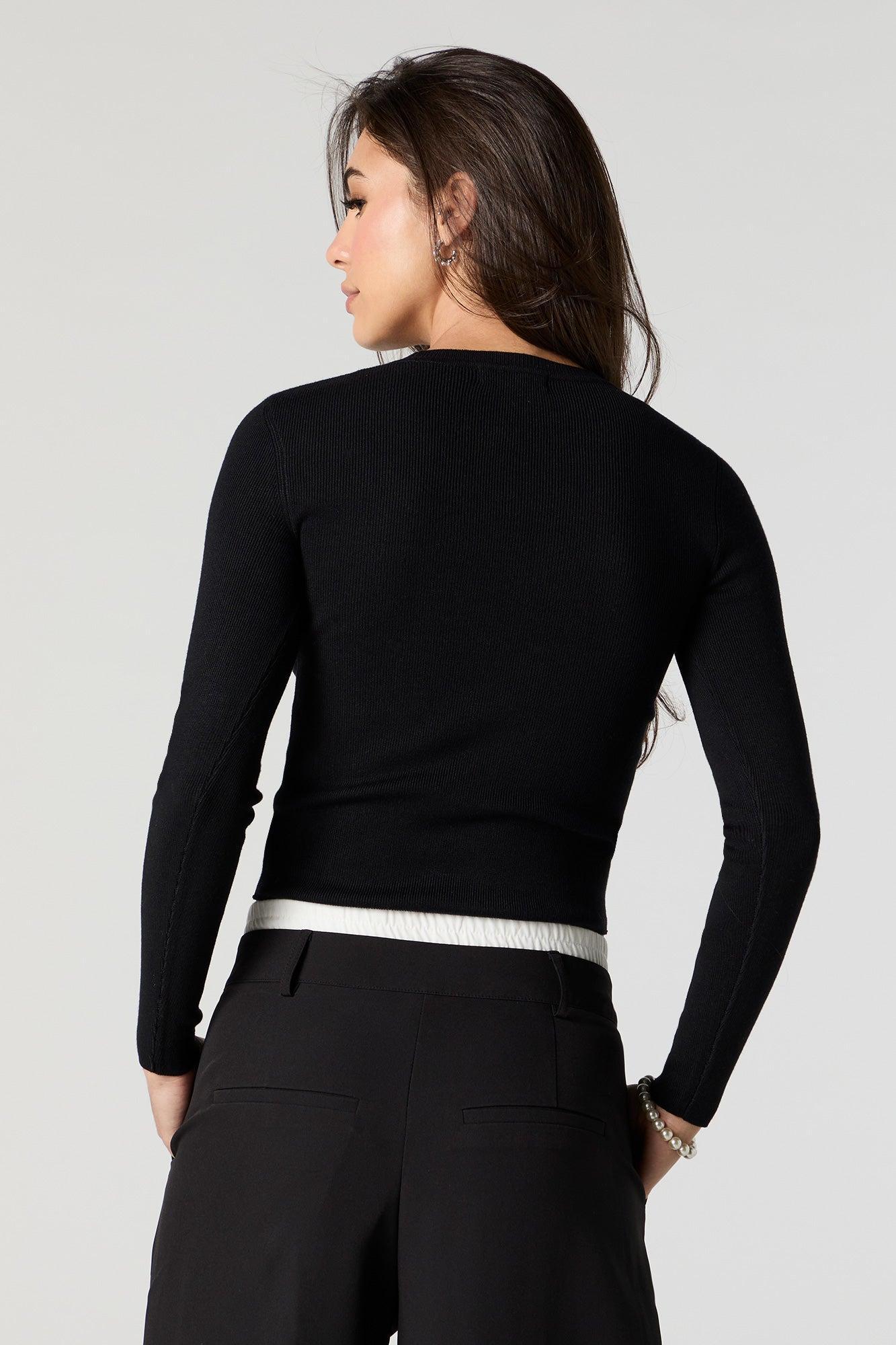 Ribbed Crewneck Sweater Female Product Image