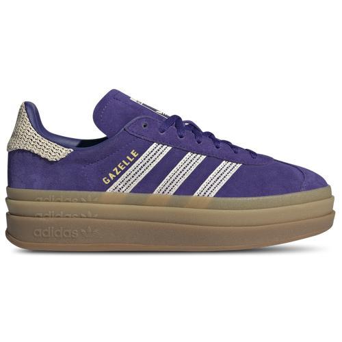 Womens adidas Gazelle Bold Athletic Shoe - Clear Sky / Cream White / Gold Metallic / Gum Product Image