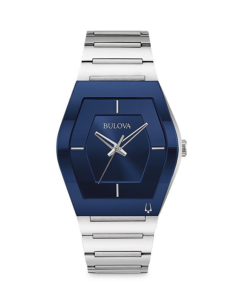 Bulova Futuro Mens Stainless Steel Bracelet Watch - 96A258 Silver Product Image