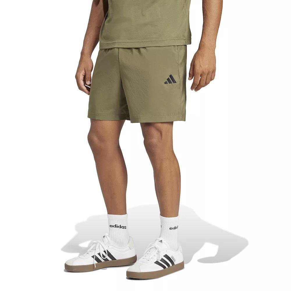 Big & Tall adidas Essentials Small Logo Chelsea Shorts, Men's, Size: 3XL, Olive Strata Black Product Image