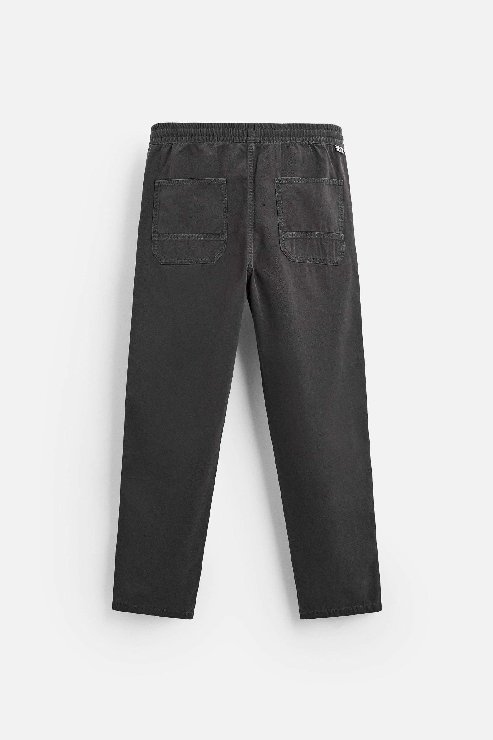 WASHED JOGGER WAIST PANTS Product Image